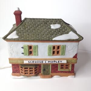 1996 A Christmas Carol Dept. 56 Dickens' Village Scrooge & Marley Counting House